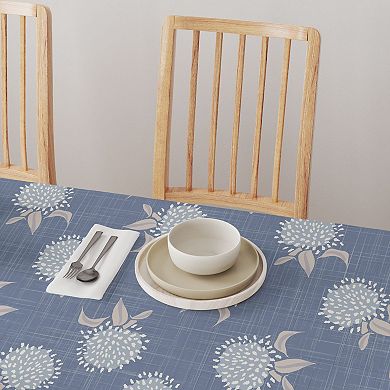 Round Tablecloth, 100% Polyester, 70" Round, Country Floral Design