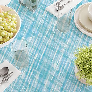Round Tablecloth, 100% Polyester, 60" Round, Contemporary Ocean