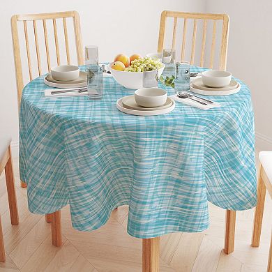 Round Tablecloth, 100% Polyester, 60" Round, Contemporary Ocean