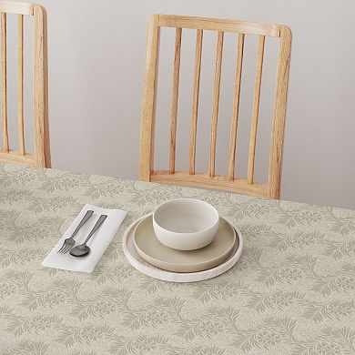 Square Tablecloth, 100% Cotton, 52x52", Floral 70