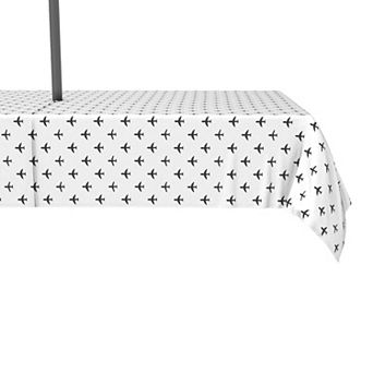 Water Repellent, Outdoor, 100% Polyester, 60x84", Aircraft Design