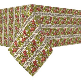 Rectangular Tablecloth, 100% Cotton, 52x104", Floral 24