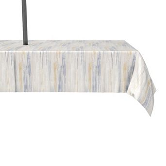 Water Repellent, Outdoor, 100% Polyester, 60x120", Natural Brush Stroke