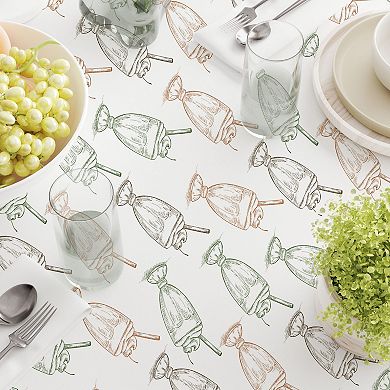 Rectangular Tablecloth, 100% Cotton, 60x104", Ice Cream Social