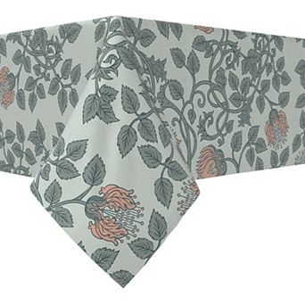 Rectangular Tablecloth, 100% Cotton, 60x104", Floral 65