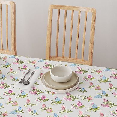 Rectangular Tablecloth, 100% Polyester, 60x84", Garden Grown Flowers