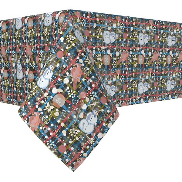 Rectangular Tablecloth, 100% Polyester, 60x84", Christmas Weave Love