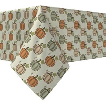 Rectangular Tablecloth, 100% Cotton, 60x120", Pumpkins off The Vines