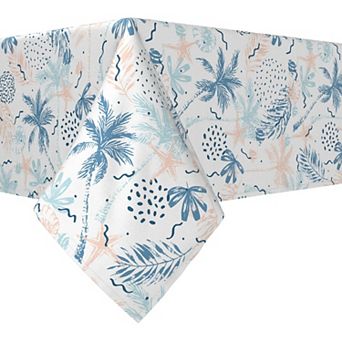 Square Tablecloth, 100% Polyester, 70x70", Tropical Summer