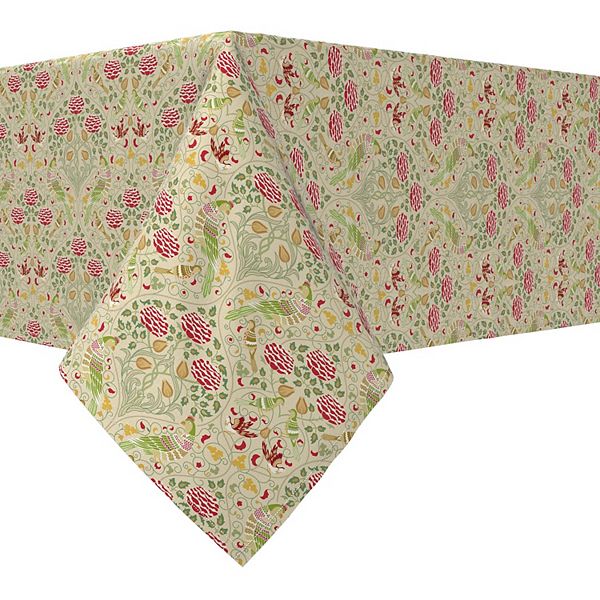Rectangular Tablecloth, 100 Cotton, 52x84", Floral 81