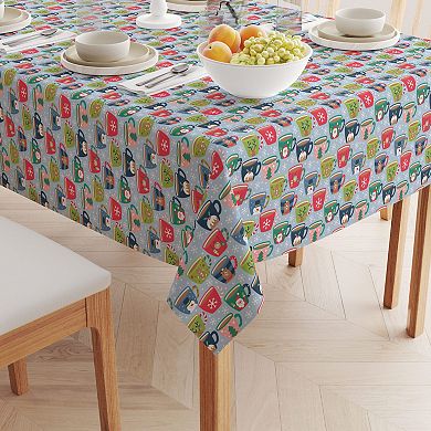 Rectangular Tablecloth, 100% Polyester, 60x120", Holiday Hot Cocoa Mugs
