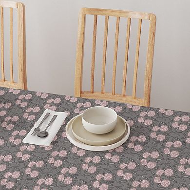 Square Tablecloth, 100% Cotton, 52x52", Floral 55