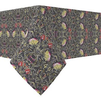Rectangular Tablecloth, 100% Cotton, 60x120", Floral 58