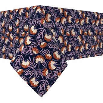 Rectangular Tablecloth, 100% Cotton, 60x120", Floral 43