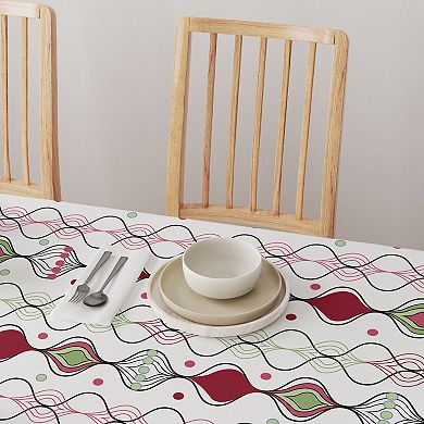 Rectangular Tablecloth, 100% Cotton, 52x104", Floral 99