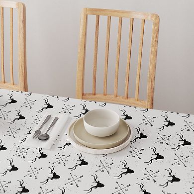 Square Tablecloth, 100% Polyester, 54x54", Deer & Arrows