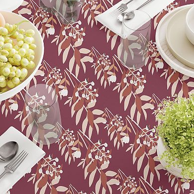 Square Tablecloth, 100% Polyester, 70x70", Autumn Branches