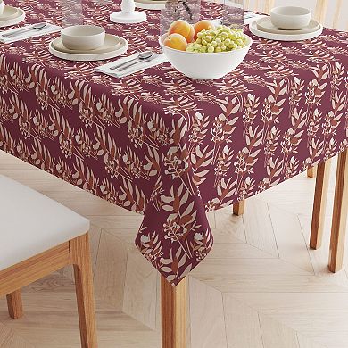 Square Tablecloth, 100% Polyester, 70x70", Autumn Branches