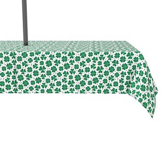 Water Repellent, Outdoor, 100% Polyester, 60x84", St. Patrick's Day Shamrock Decoration