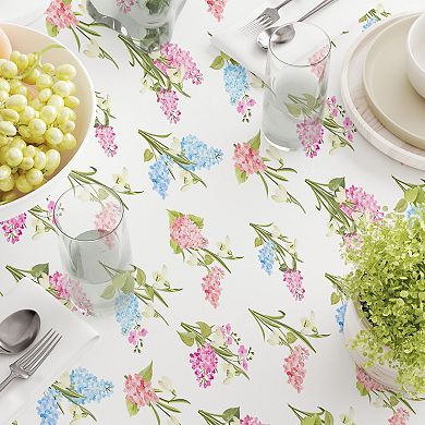 Rectangular Tablecloth, 100% Polyester, 60x120", Garden Grown Flowers