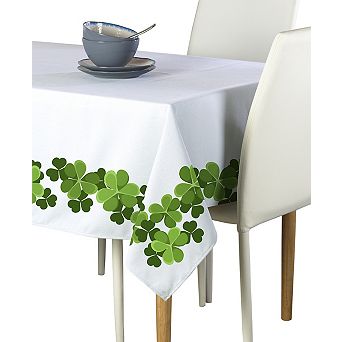 Square Tablecloth, 100% Polyester, 60x60", Clover Garland
