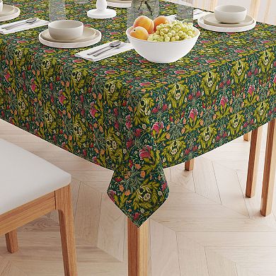 Rectangular Tablecloth, 100% Cotton, 60x84", Floral 45