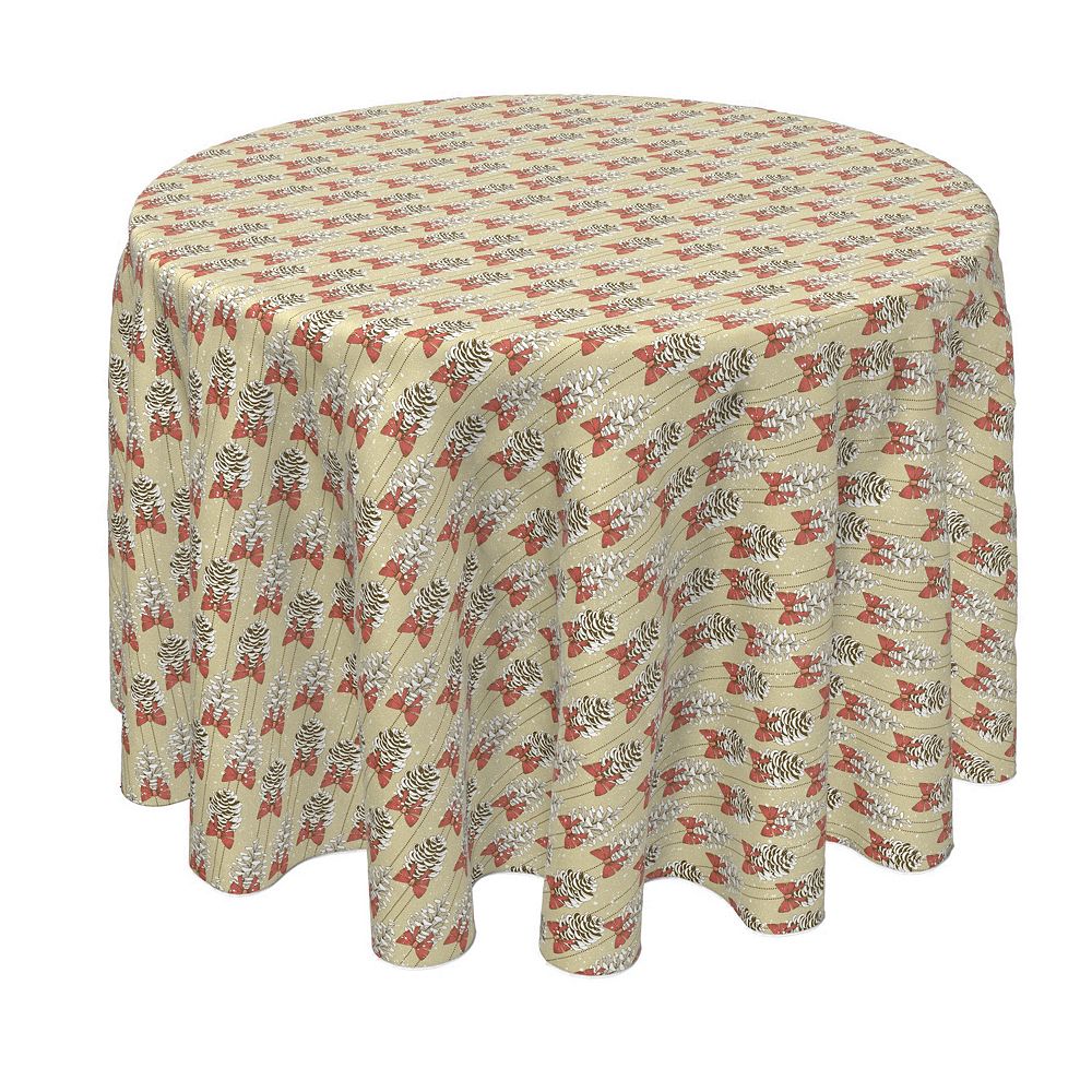 Round Tablecloth, 100% Polyester, 60