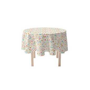 Round Tablecloth, 100% Polyester, 60" Round, Blooming Springs
