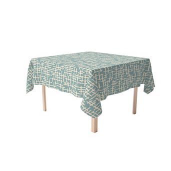 Square Tablecloth, 100% Polyester, 70x70", Abstract Sketch