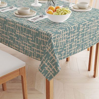 Square Tablecloth, 100% Polyester, 70x70", Abstract Sketch