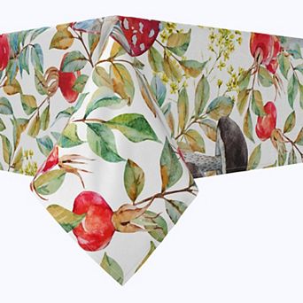 Rectangular Tablecloth, 100% Cotton, 60x120", Floral 204