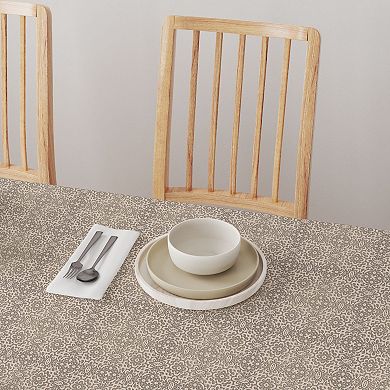 Rectangular Tablecloth, 100% Polyester, 60x84", Floral Scroll Lace