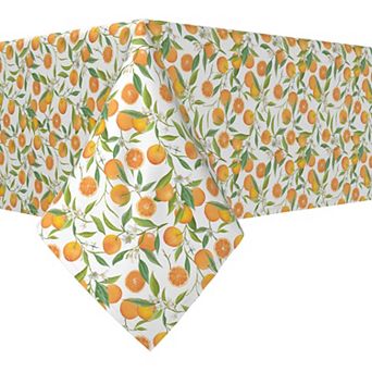 Rectangular Tablecloth, 100% Polyester, 60x84", Orange Tree