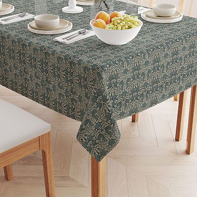 Rectangular Tablecloth, 100% Cotton, 60x120", Floral 49