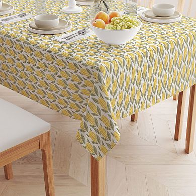 Rectangular Tablecloth, 100% Cotton, 52x120", Harvest Corn