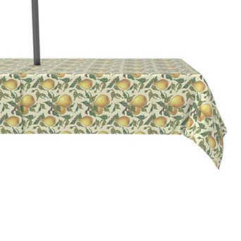 Water Repellent, Outdoor, 100% Polyester, 60x104", Painted Pear Tree