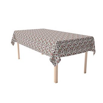 Rectangular Tablecloth, 100% Cotton, 52x120", Floral 52