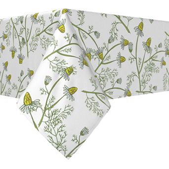Rectangular Tablecloth, 100% Cotton, 60x84", Natures Flowers