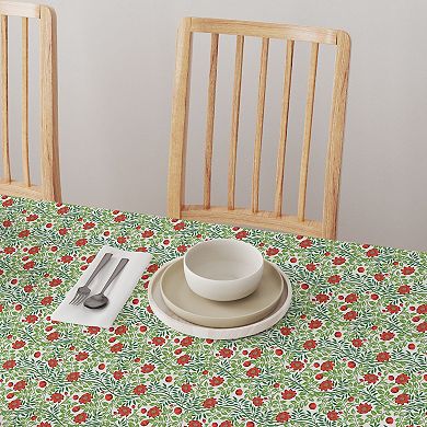 Square Tablecloth, 100% Cotton, 52x52", Floral 72