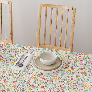 Square Tablecloth, 100% Polyester, 54x54", Blooming Springs