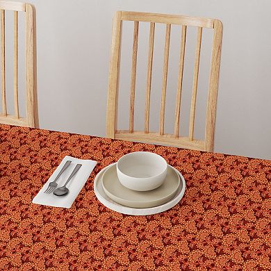 Square Tablecloth, 100% Cotton, 52x52", Floral 170