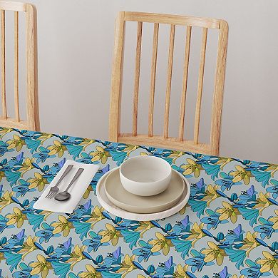Rectangular Tablecloth, 100% Cotton, 60x120", Floral 93