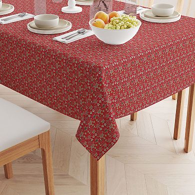 Rectangular Tablecloth, 100% Cotton, 60x84", Floral 56