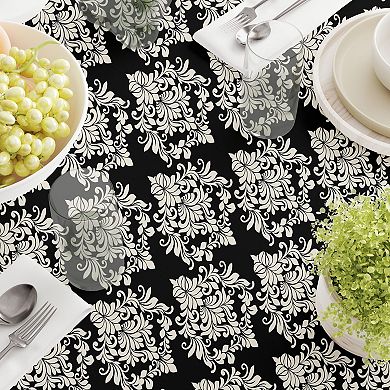 Square Tablecloth, 100% Cotton, 52x52", Floral 162