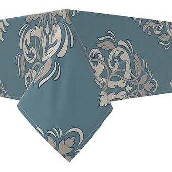 Rectangular Tablecloth, 100% Cotton, 52x84", Floral 154