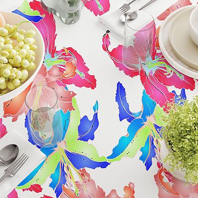 Rectangular Tablecloth, 100% Cotton, 60x120", Floral 88