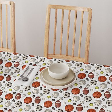 Square Tablecloth, 100% Polyester, 60x60", Athletics