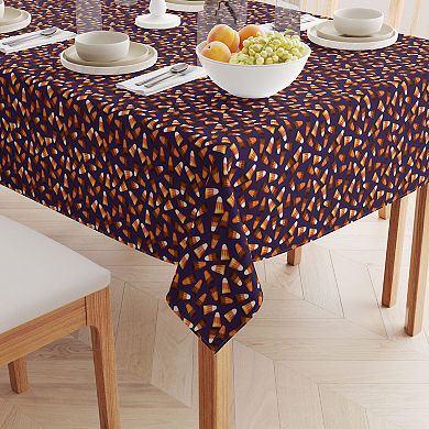 Square Tablecloth, 100% Polyester, 54x54", 3D Candy Corn