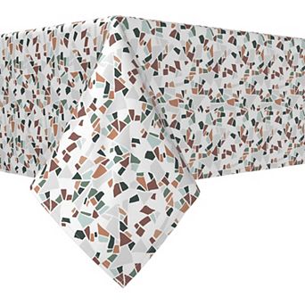 Rectangular Tablecloth, 100% Polyester, 60x84", Terrazzo Print