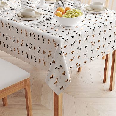 Rectangular Tablecloth, 100% Polyester, 60x84", Jack Russel Designs